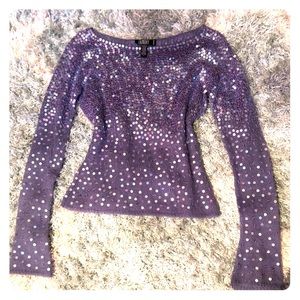 Sparkly Sequined long sleeve sweater